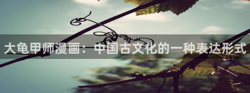 蛙腐漫画：大龟甲师漫画：中国古文化的一种表达形式